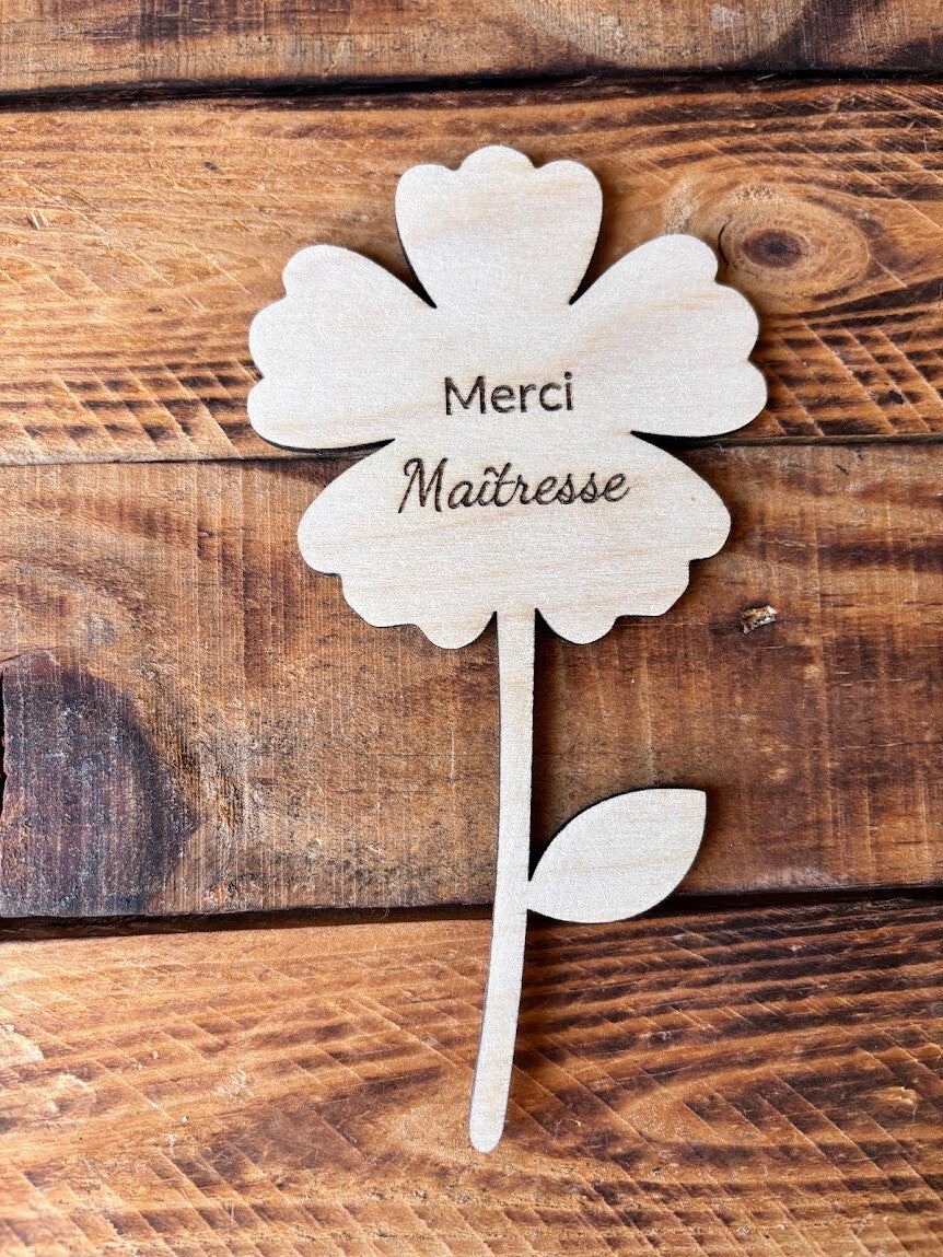 Fleur "Merci Maîtresse"