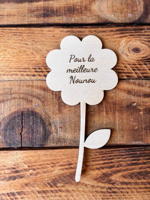 Fleur "Pour la meilleure Nounou"