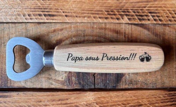 Décapsuleur en bois "papa"
