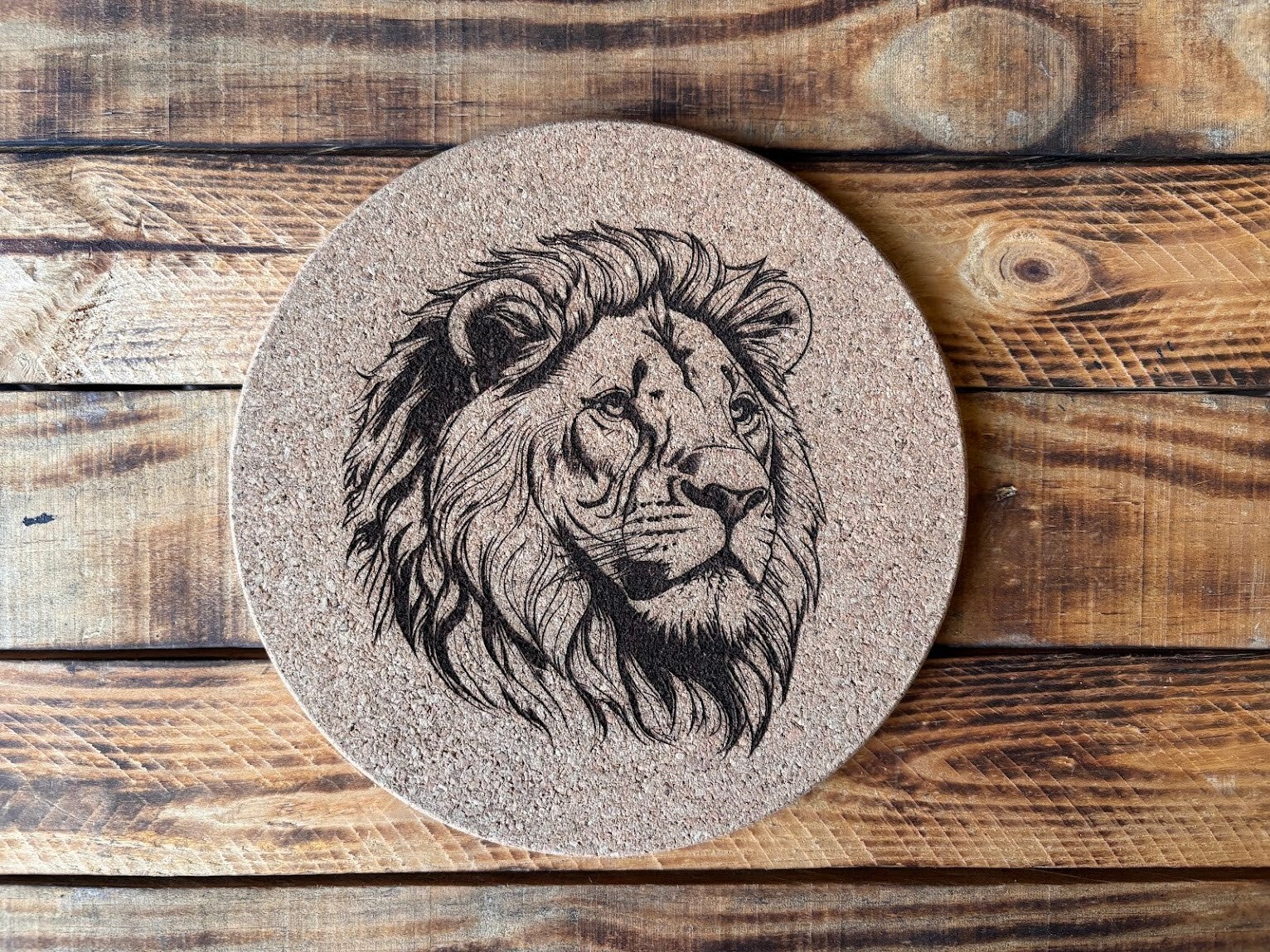 Dessous de plat en liège "Lion"