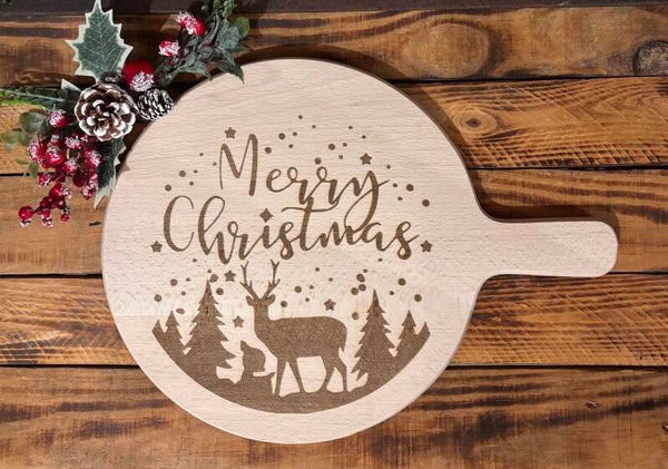 Planche à découper en Bois de hêtre « Noël »