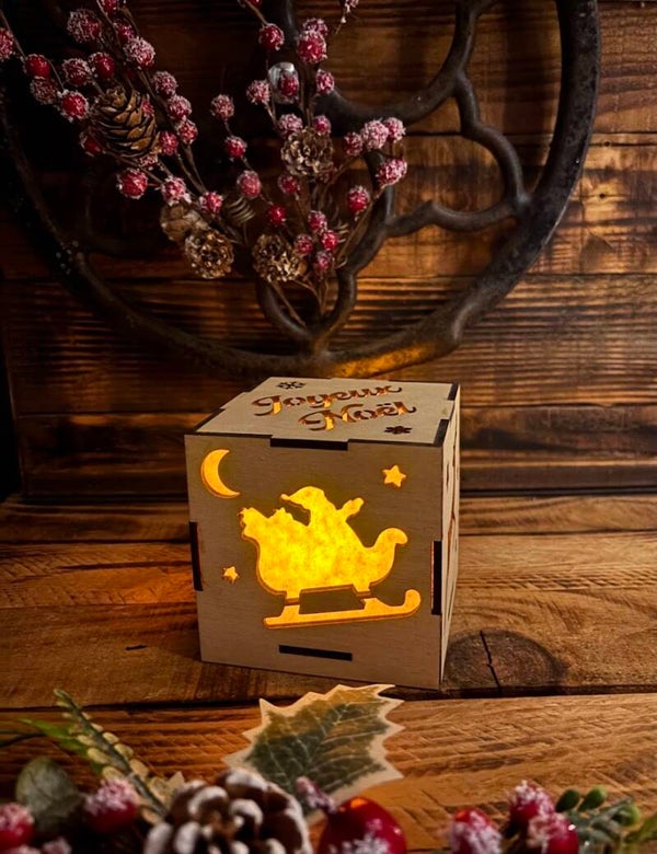 Cube lumineux "Noël"