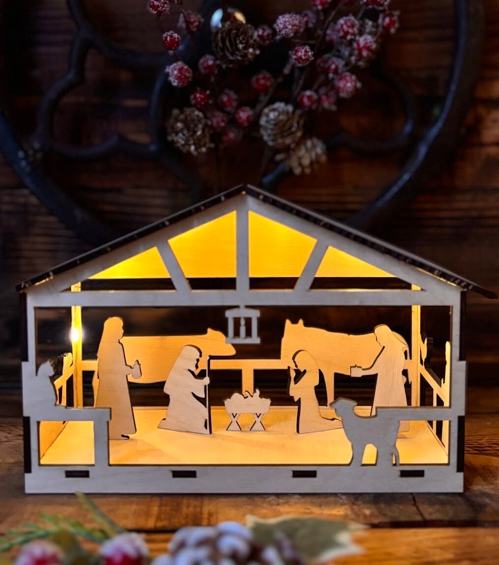 Crèche lumineuse