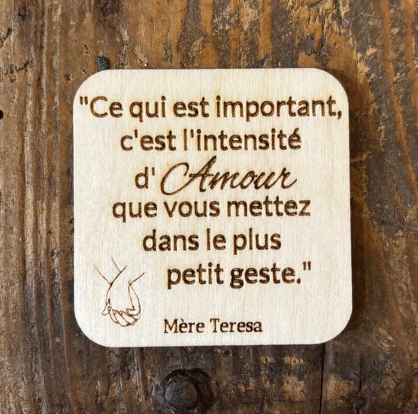 Magnet "Ce qui est important, c'est l'intensité d'amour..."