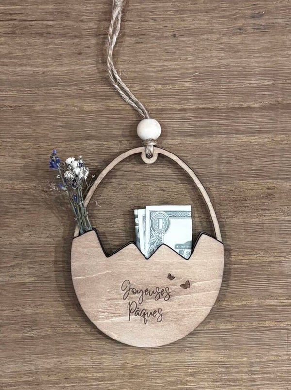 Porte billet de Pâques Oeuf 1