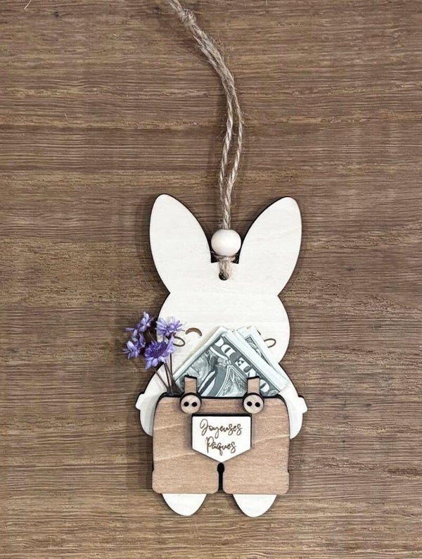 Porte billet de Pâques Lapin