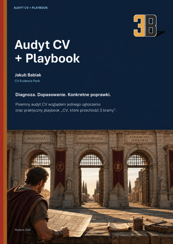 Audyt CV + Playbook