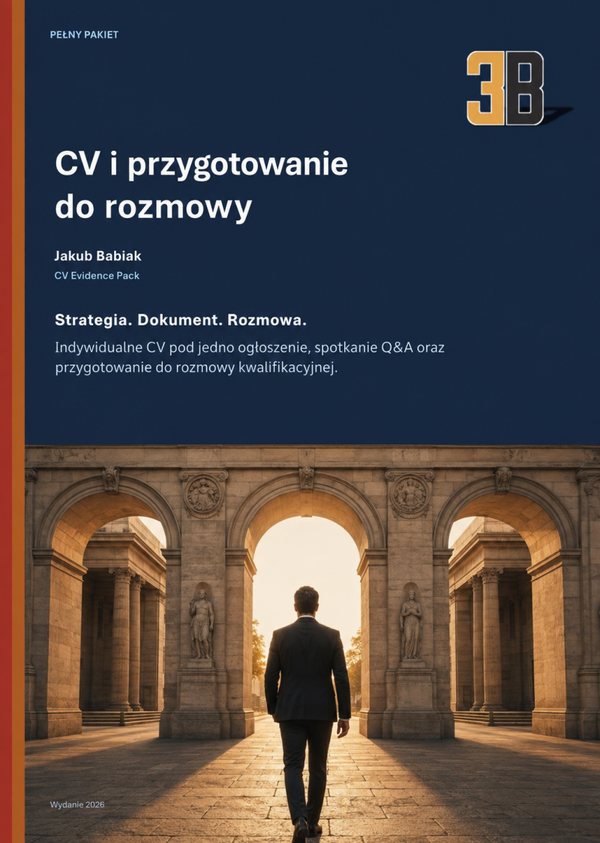 Pełny pakiet – CV i przygotowanie do rozmowy