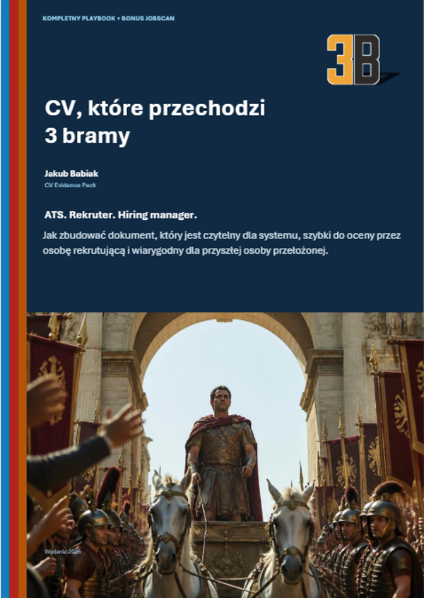 Playbook "CV, które przechodzi 3 bramy"