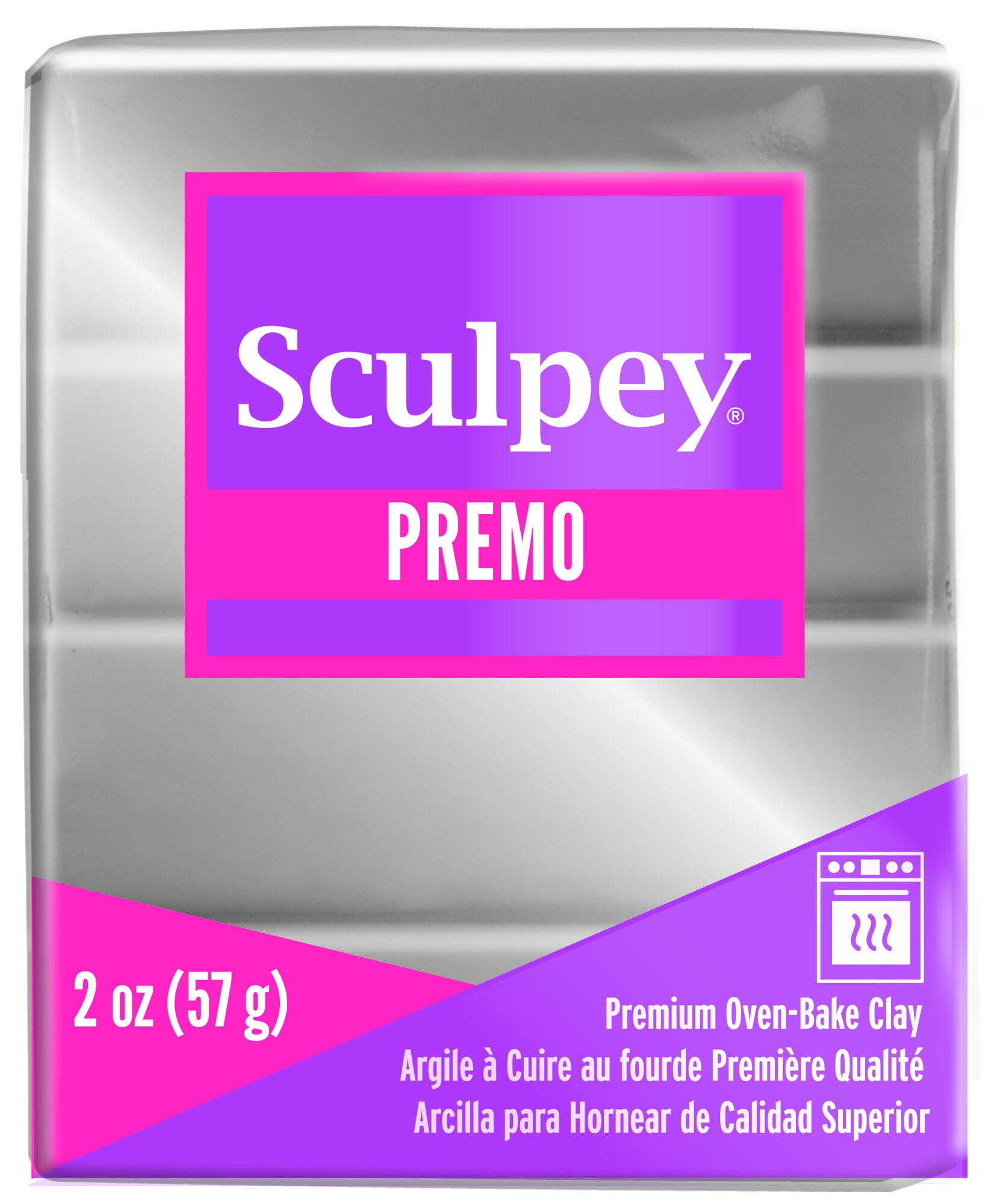 Sculpey Premo -- Silver (5129)