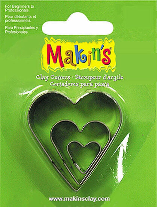 Stainless Steel Cutter Heart 3 PC Set (36007MC)