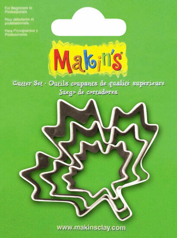 Stainless Steel Cutter Maple Leaf 3 PC Set (36029MC)