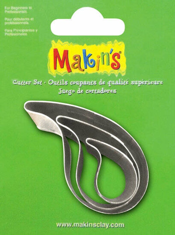 Stainless Steel Cutter Water Drop 3 PC Set (36031MC)