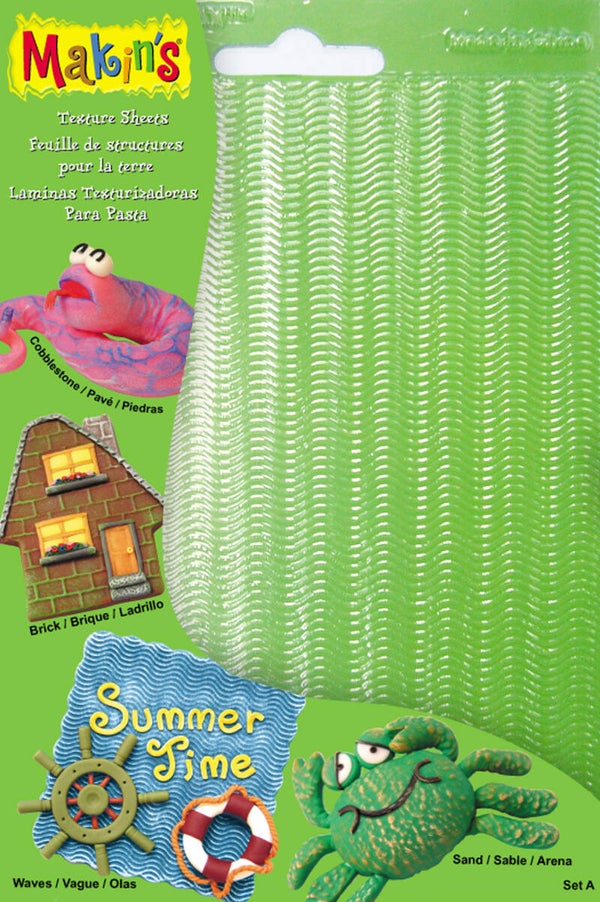 Makins Texture Sheets Set A (Sand, Wave, Brick, Cocclestone)