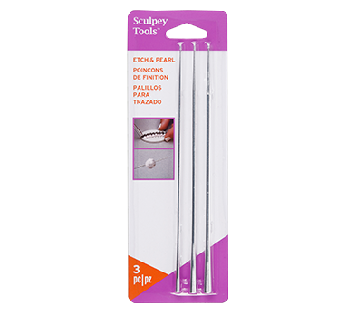 Sculpey Etch 'n Pearl Tool Set, set of 3 (ASETPL)