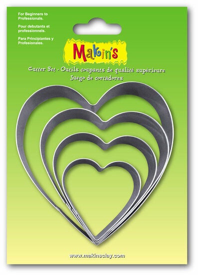 Stainless Steel Cutter Heart 4 PC Set (36503MC)