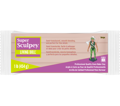 Super Sculpey Living Doll -- Beige 454 gr. (ZSLD1)