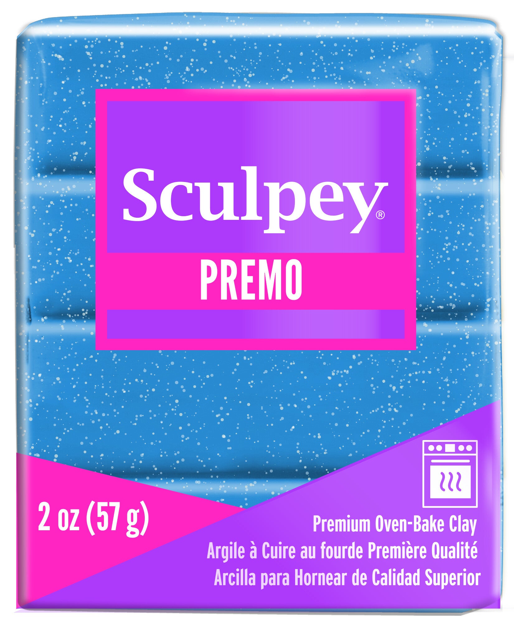 Sculpey Premo -- Blue Glitter (5049)