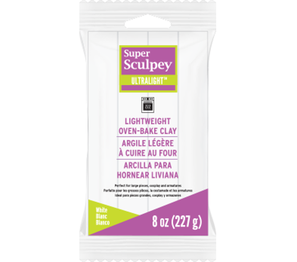 Super Sculpey Ultra Light  white 226 g ( LW2001)