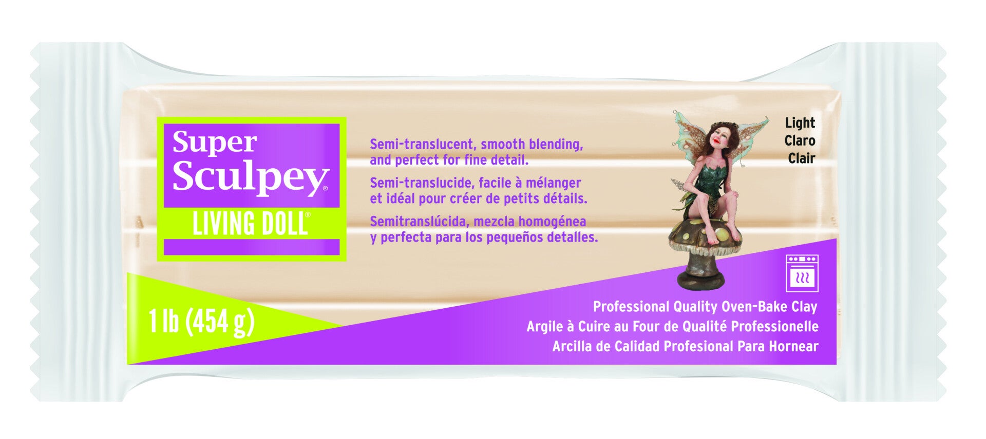 Super Sculpey Living Doll -- Light 454 gr. (ZSLD3)