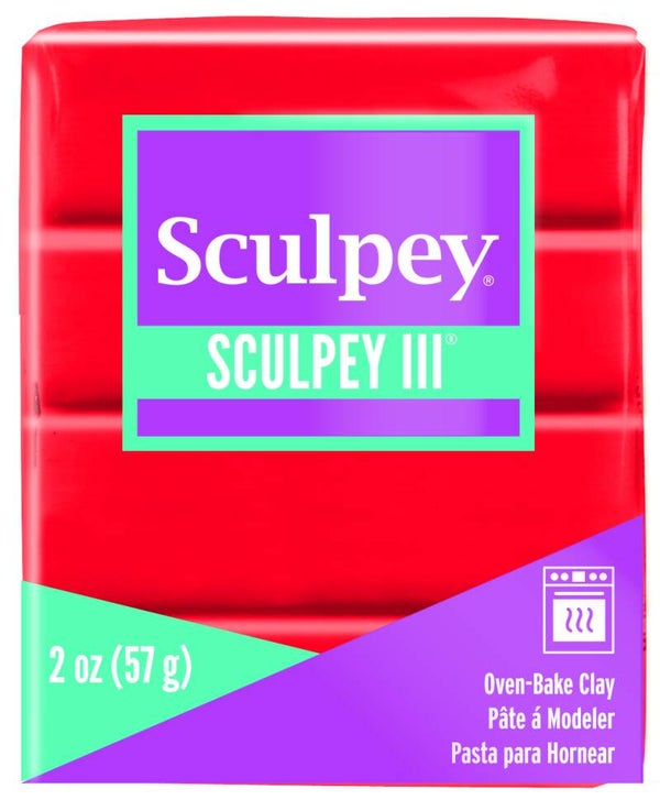 Sculpey III -- Red Hot Red (583)