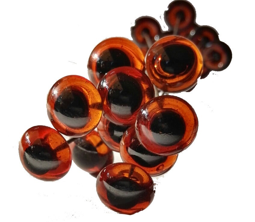 Glazen ogenpaar Topaz