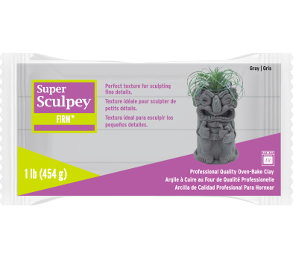 Super Sculpey Firm -- Gray 454 gr.  (SS1SCULPT)