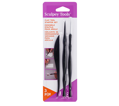 Sculpey Clay Tool Starter Set, set of 3 (ASCTV01)