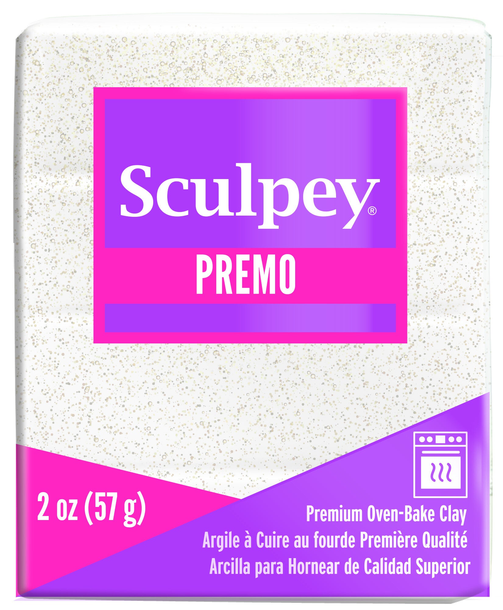 Sculpey Premo -- Frost White Glitter (5057)