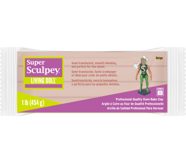 Super Sculpey Living Doll -- Beige 454 gr. (ZSLD1)