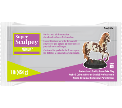 Super Sculpey Medium Blend -- Gray 454 gr.  (SSMED1))