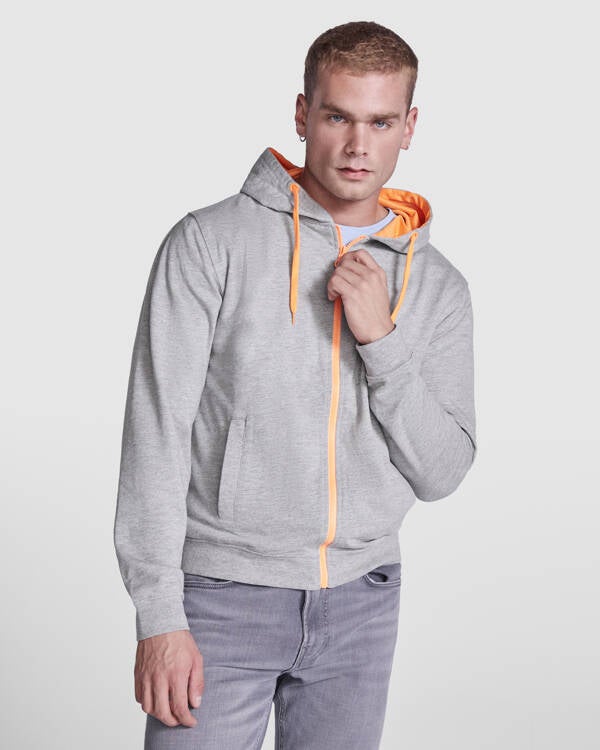 Sudadera cremallera FUJI BICOLOR - 280 gr.