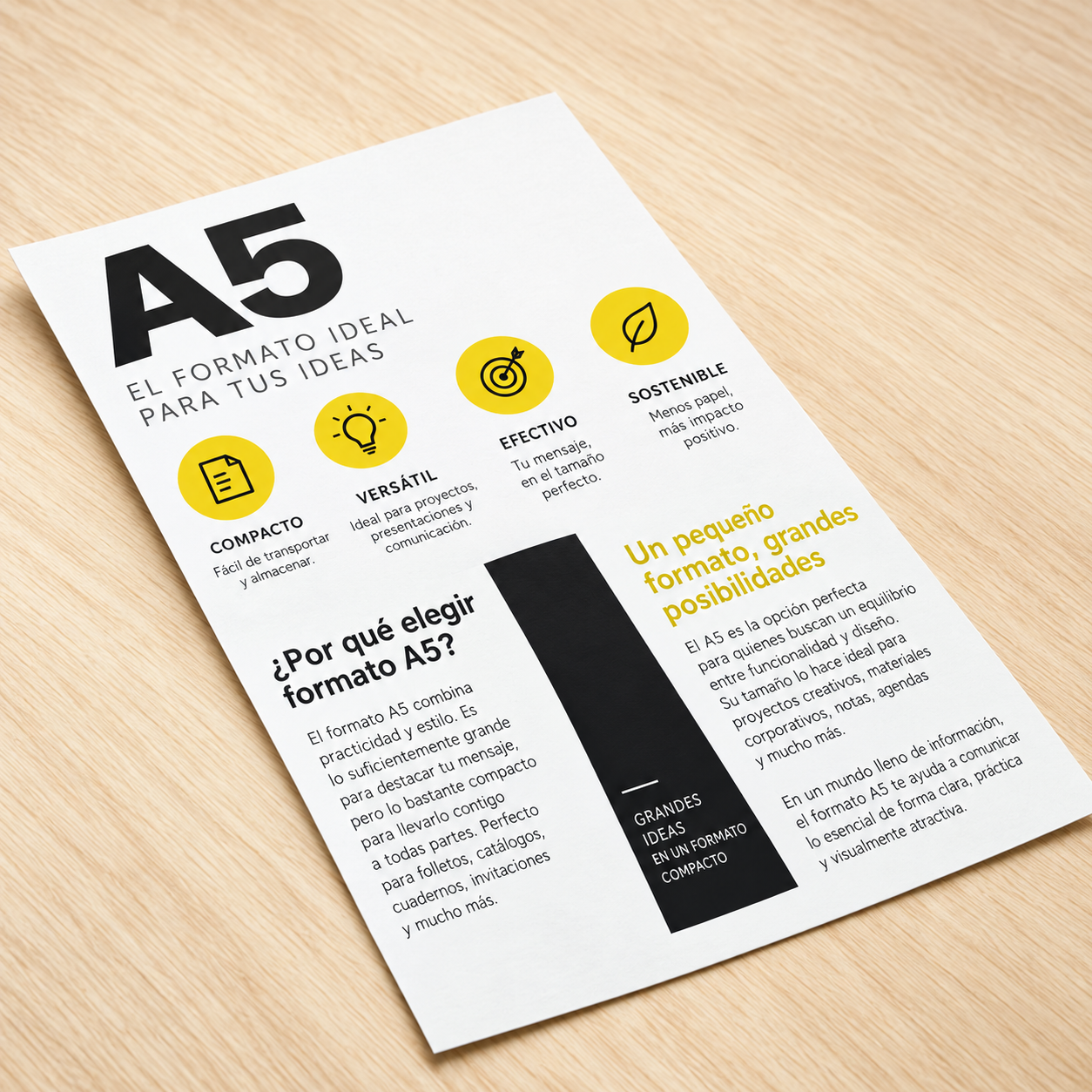 Flyers baratos A5 - 210 x 148 cm