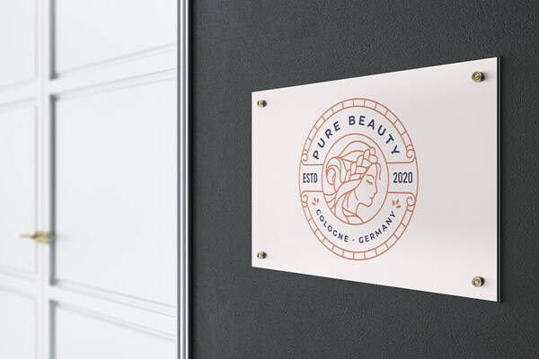 Placa metálica para puerta