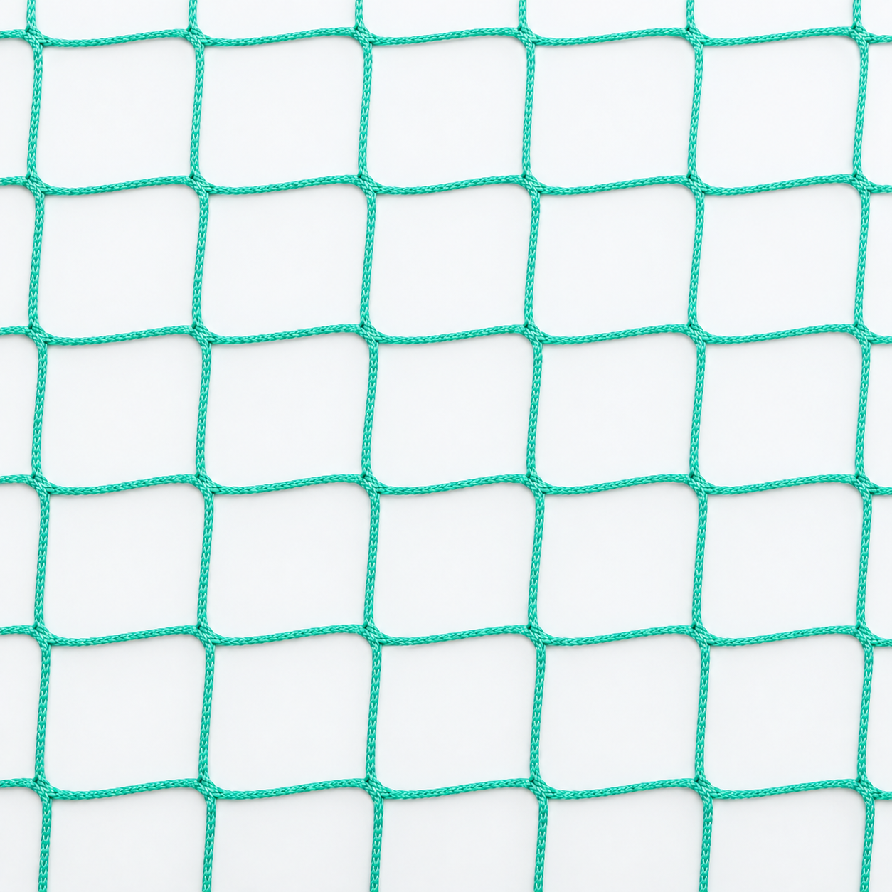 Ballfangnetz Höhe 6 m mit 10 × 10 cm Maschenweite und 3 mm Garnstärke
