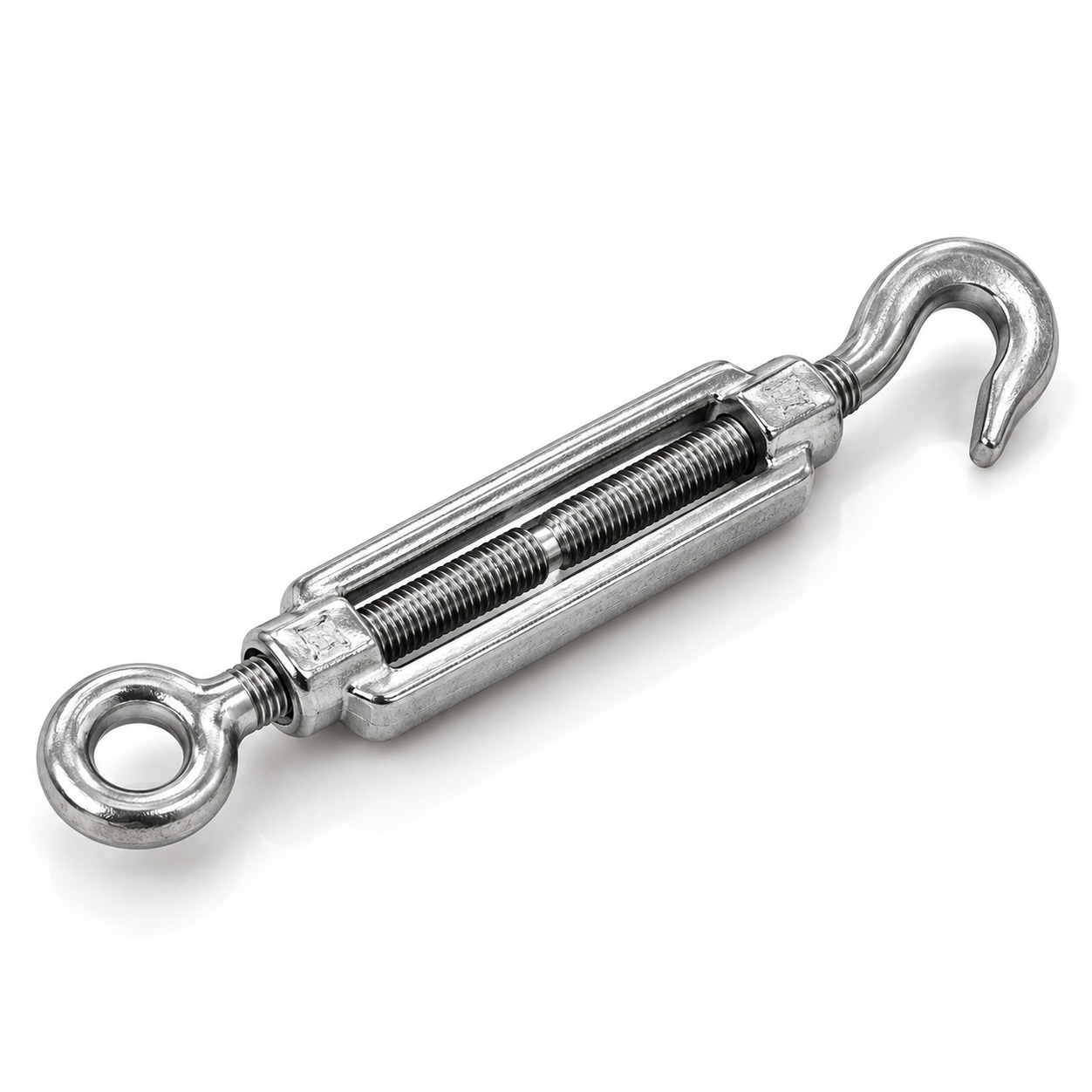 Spannschraube M10 mit Haken und Öse für Stahlseil