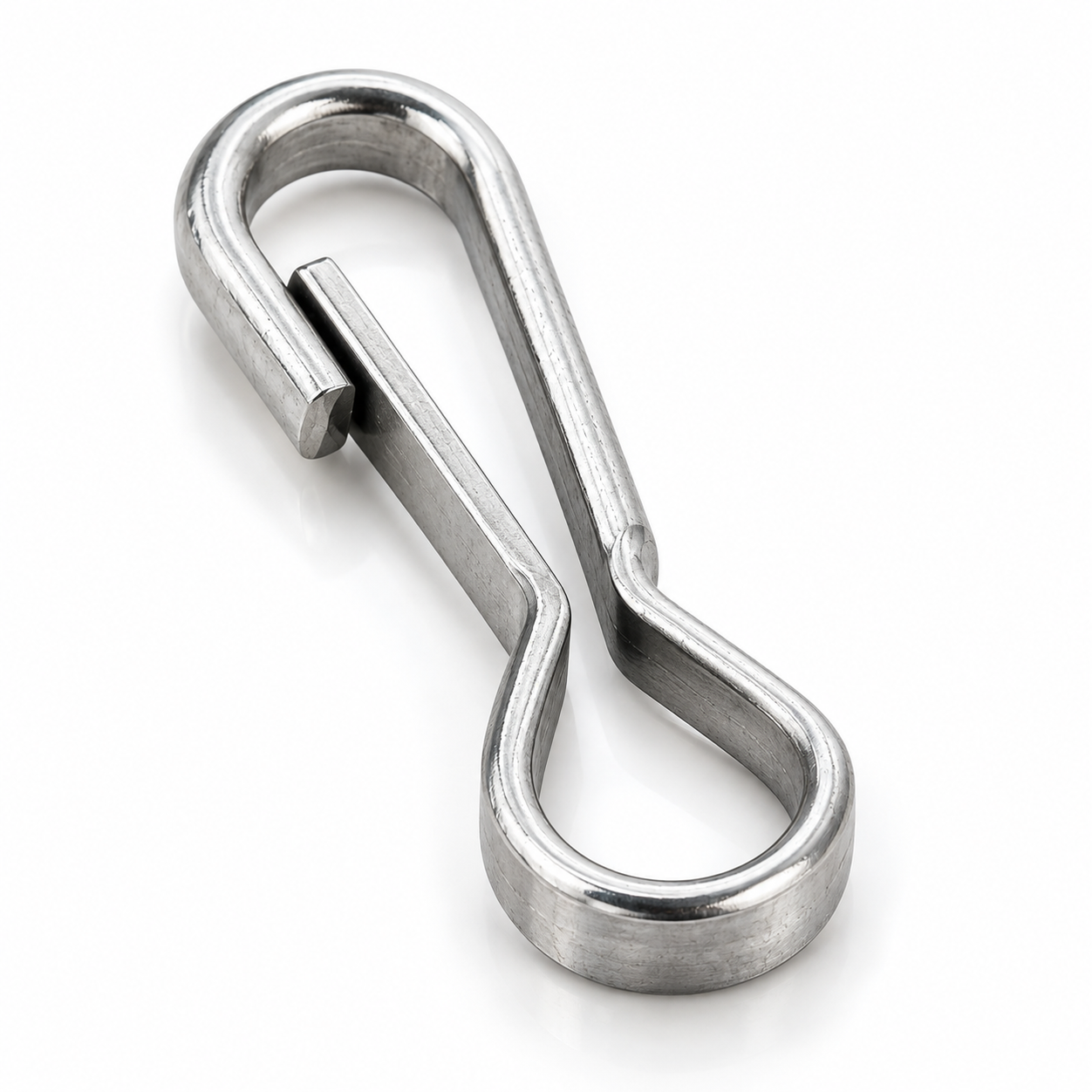 Karabinerhaken 50 mm aus Metall zur Netzbefestigung