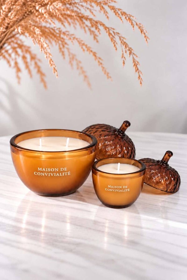 Luxury Glass Acorn - set
