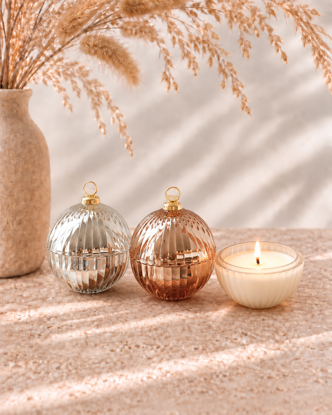 Kerstbal Pastel - per stuk
