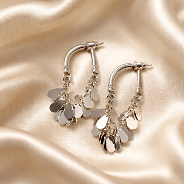 Stainless steel oorbel