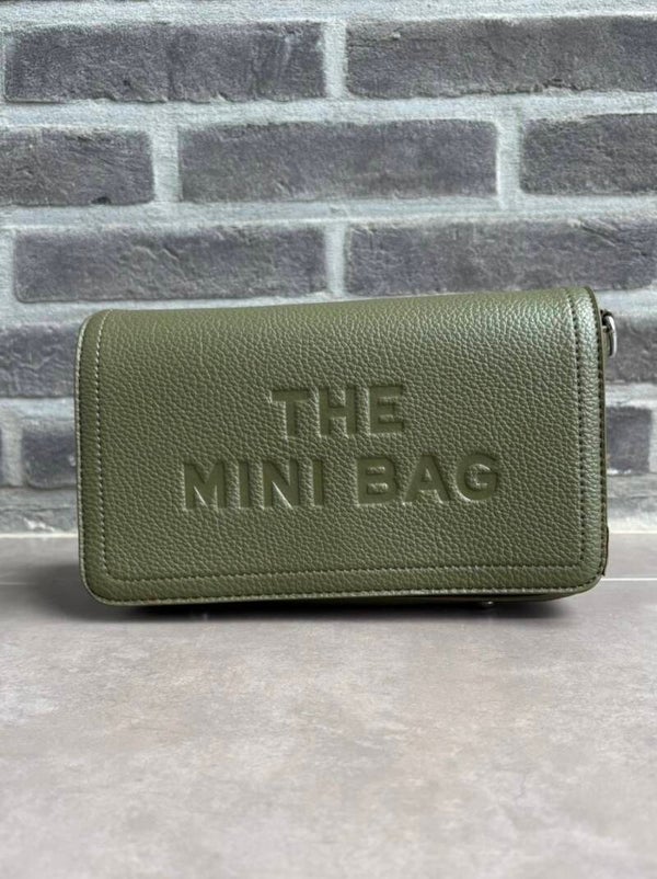 Kleine kaki schoudertas