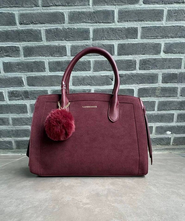 Bordeaux suède handtas