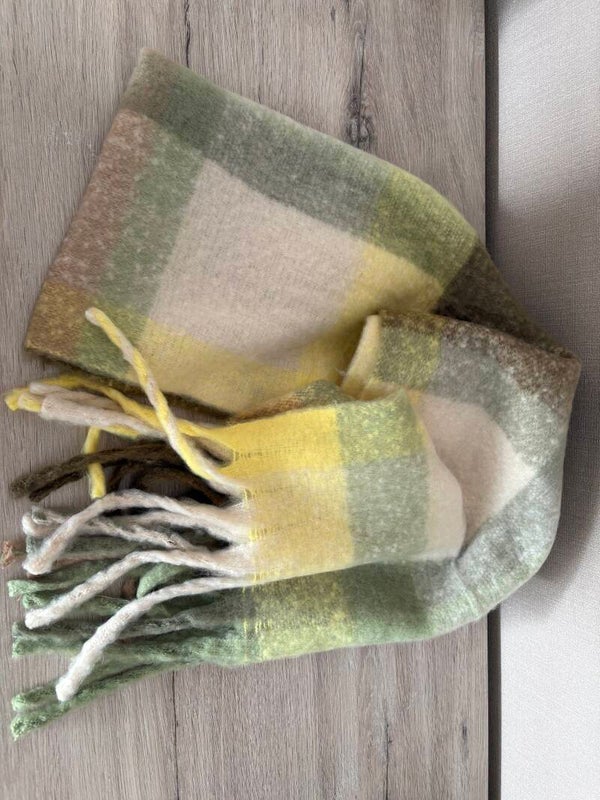 Groen/gele sjaal