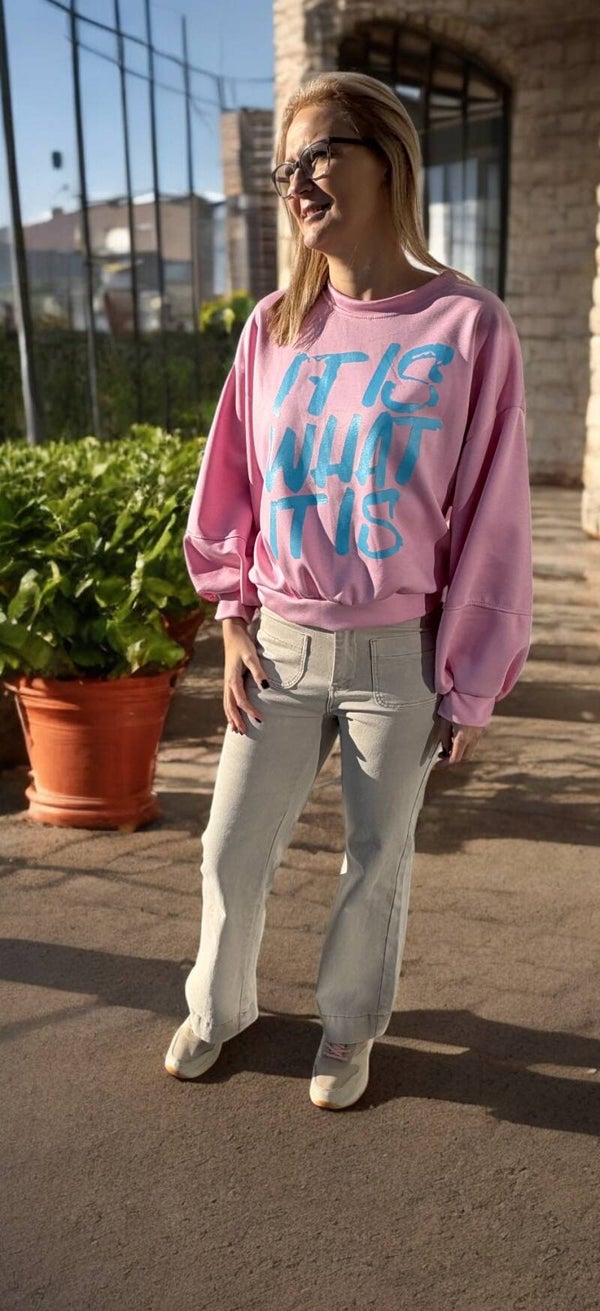 Terra di Siena - Sweater met opschrift