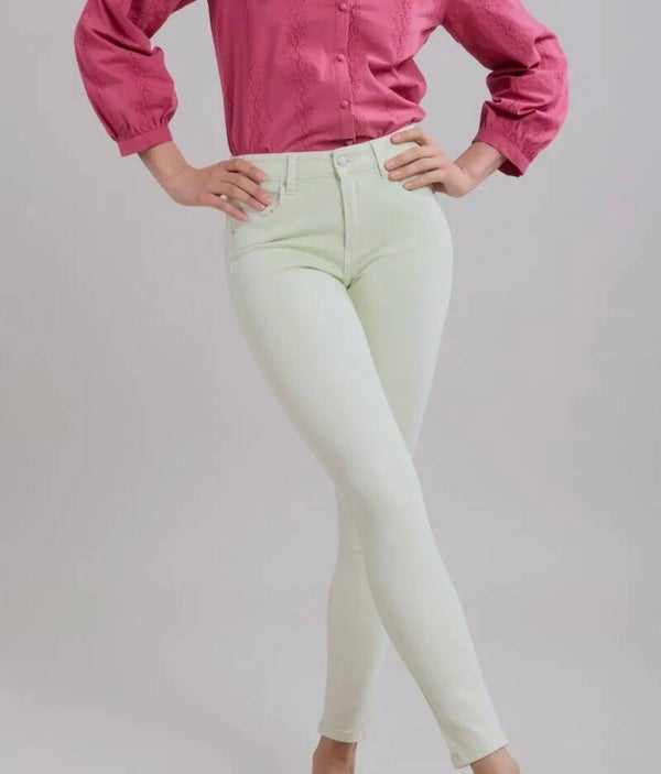 Mintgroene Slim fit jeans