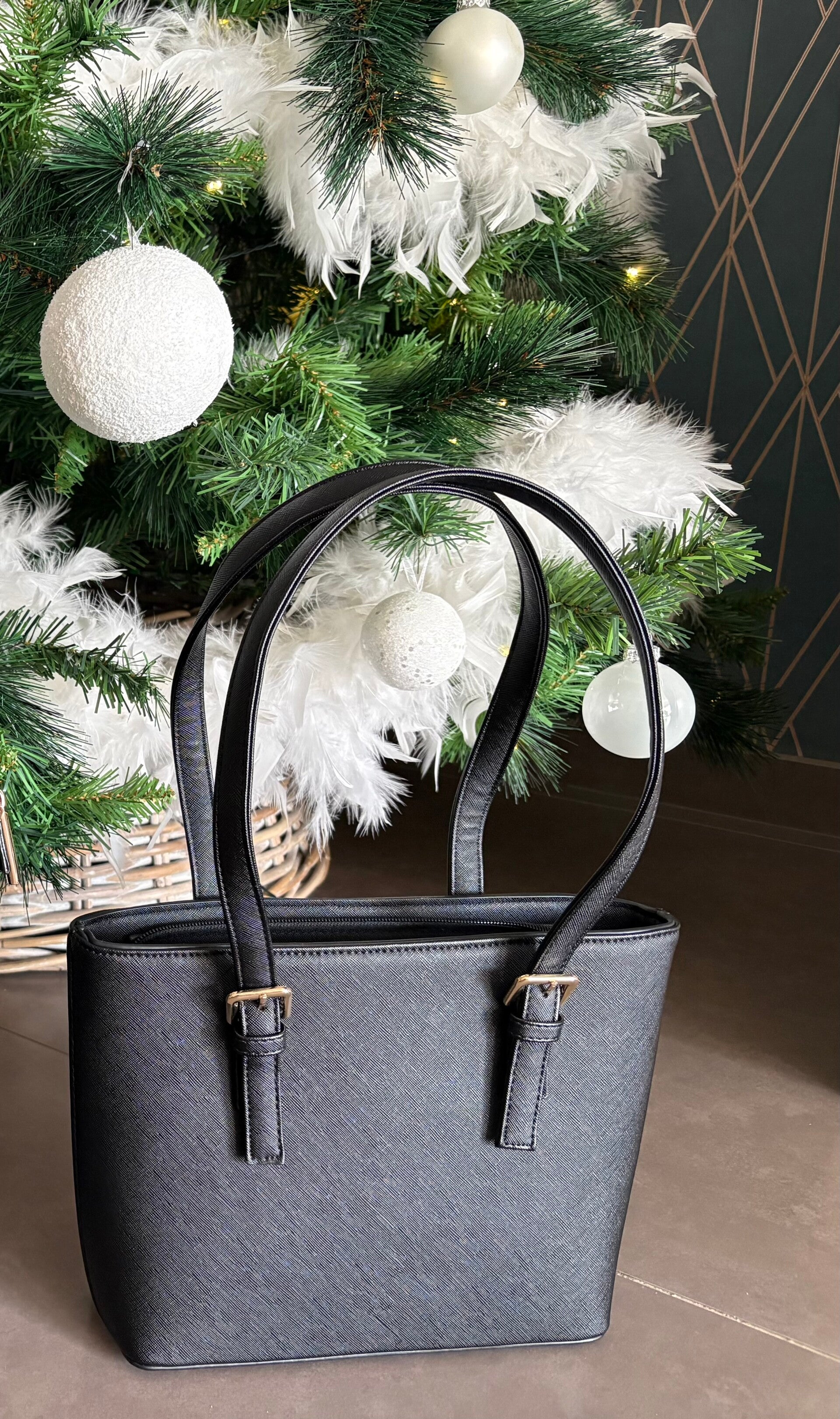 Kleine zwarte handtas