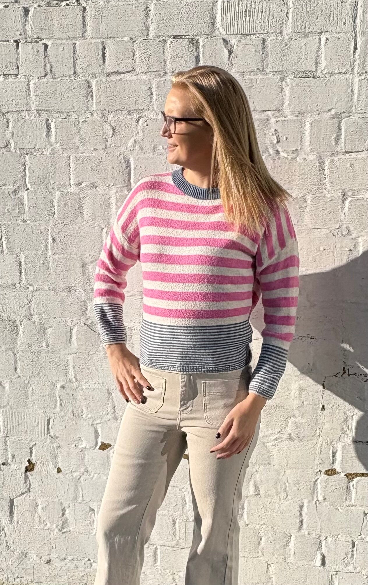 Gestreepte pull - Terra di Siena