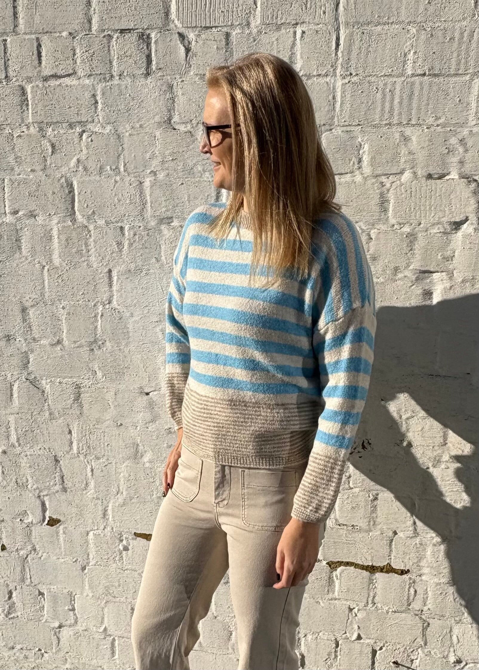 Gestreepte pull - Terra di Siena