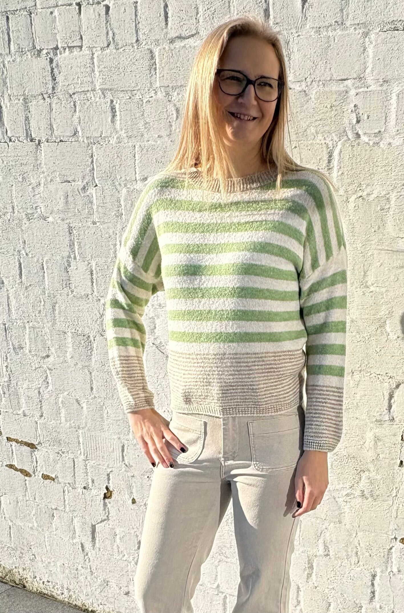 Gestreepte pull - Terra di Siena