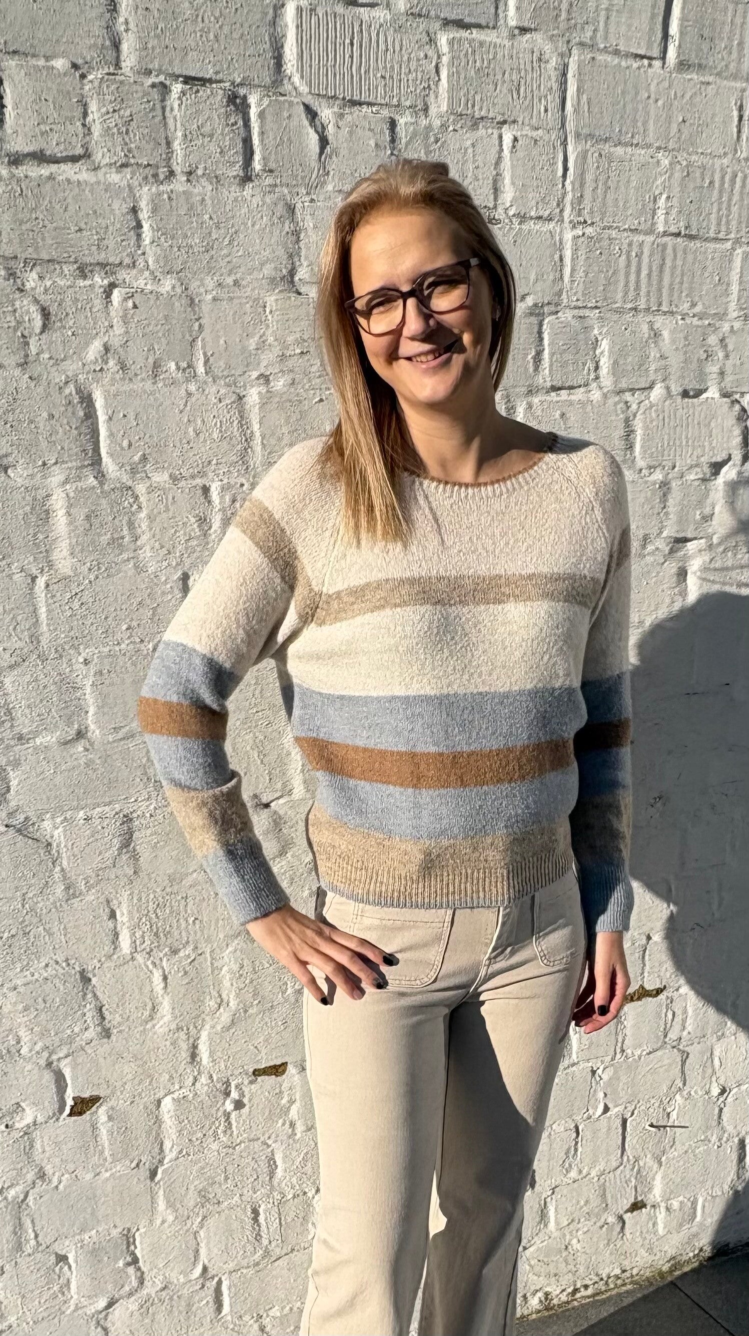 Gestreepte pull - Terra di Siena